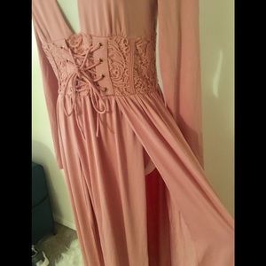 Plunging V cut Maxi dress